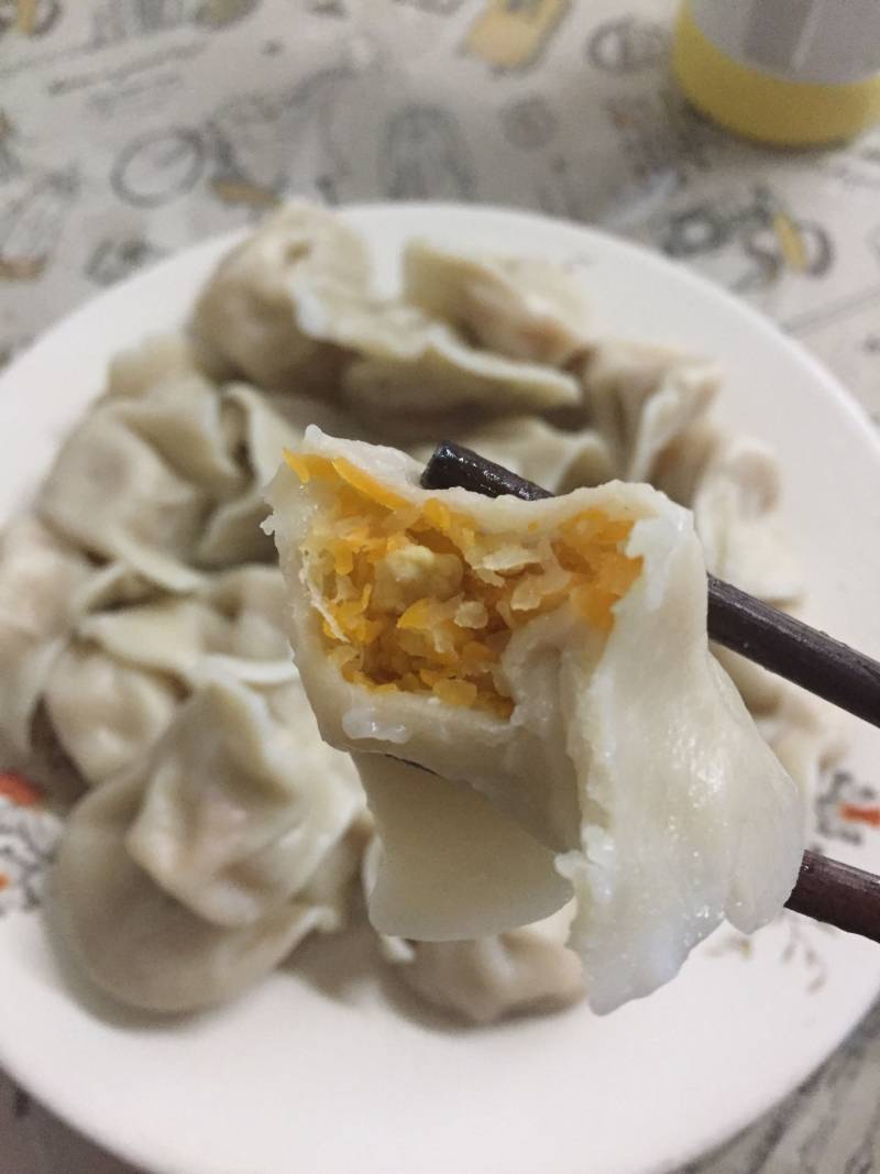 南瓜鸡蛋饺子的做法