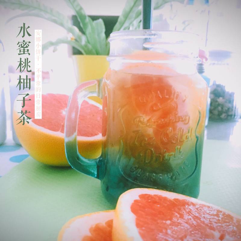 水蜜桃柚子茶的做法