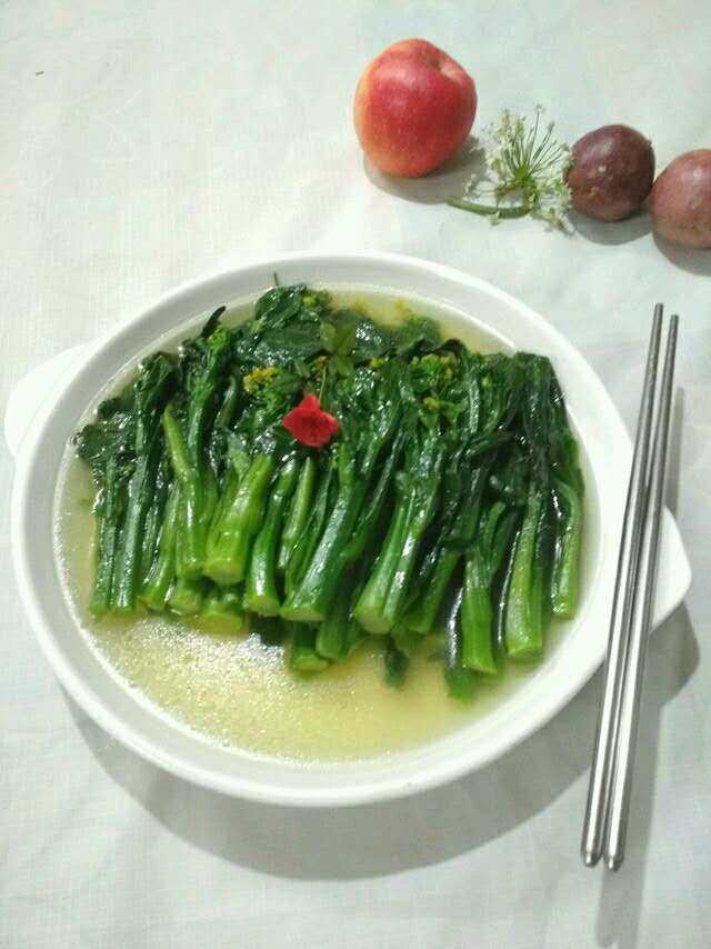 盐水菜心的做法