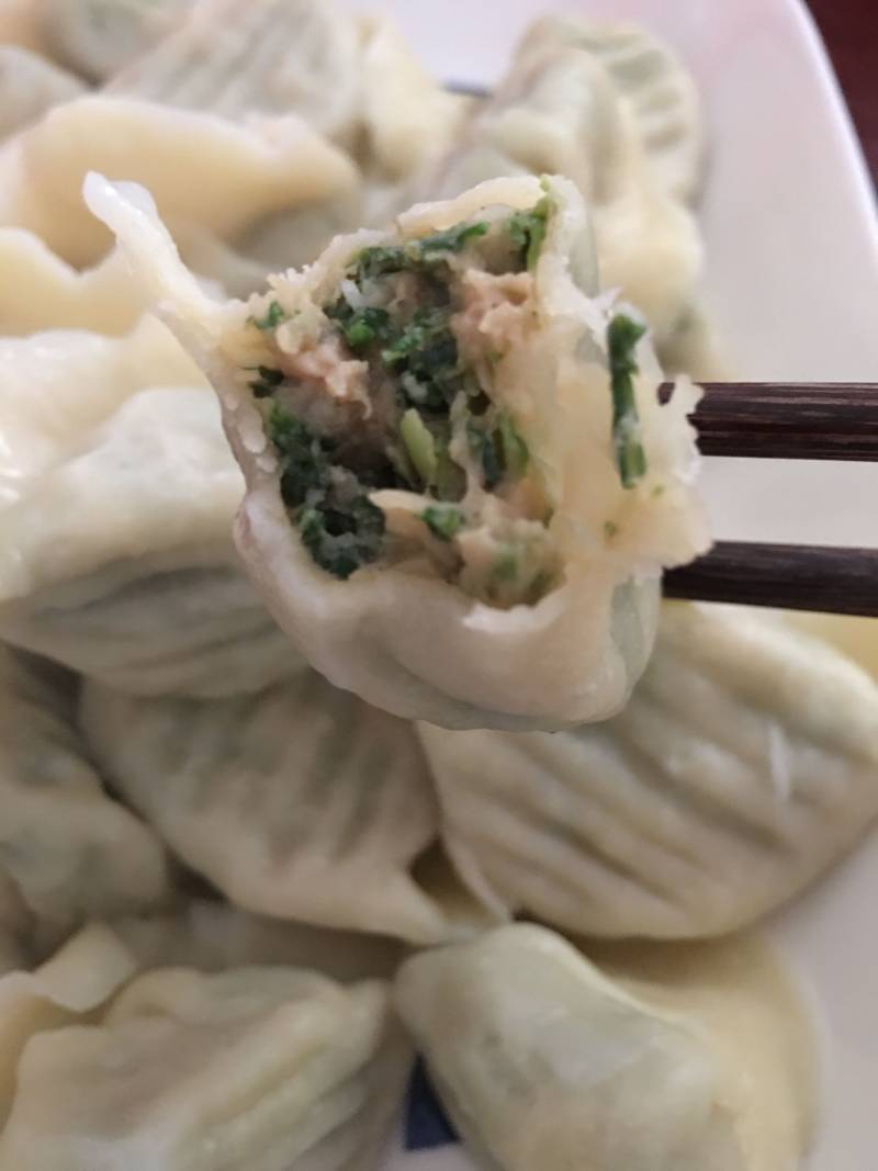 荠菜饺子的做法