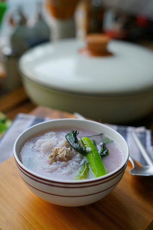 红菜苔泡饭的做法