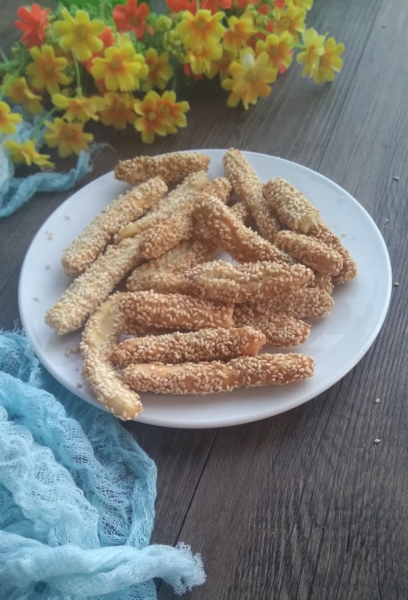 香酥芝麻棒的做法