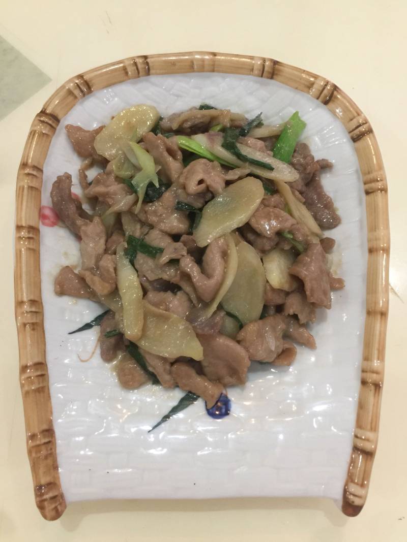 子姜炒肉片的做法