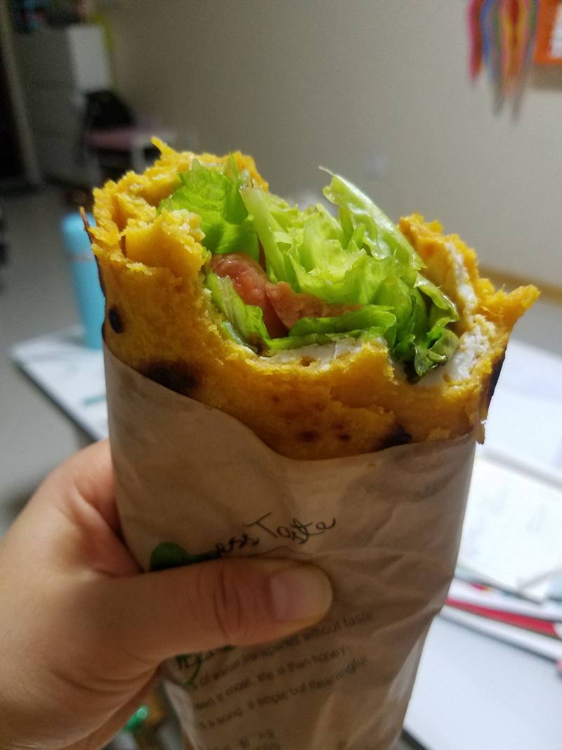 南瓜杂粮鸡蛋饼的做法