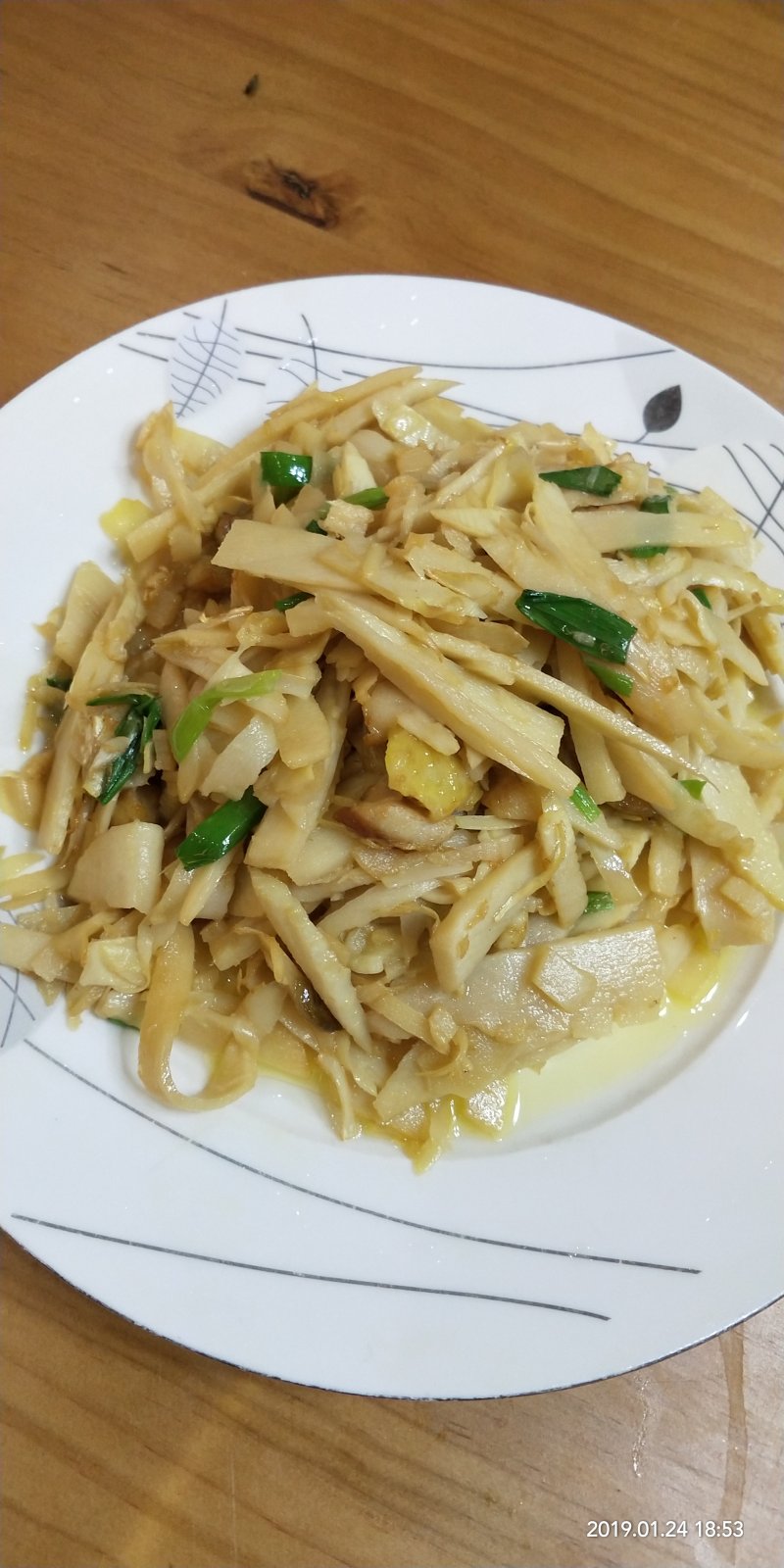 鸡油炒冬笋的做法