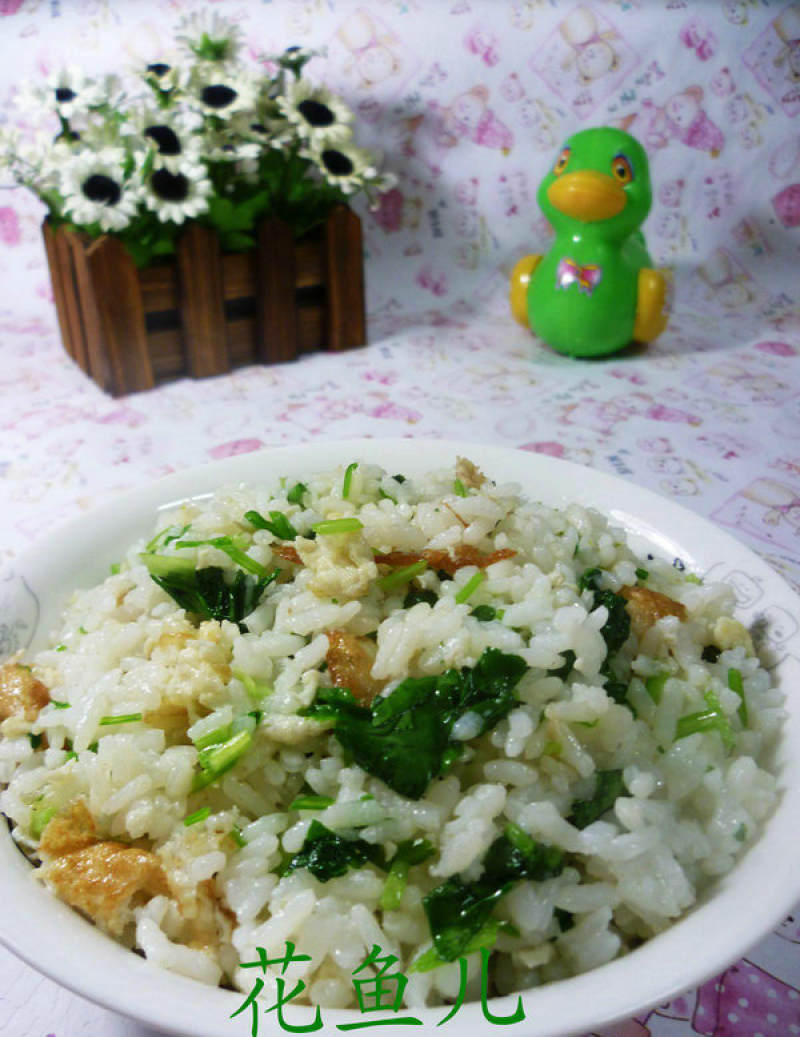 香菜鸡蛋炒饭的做法