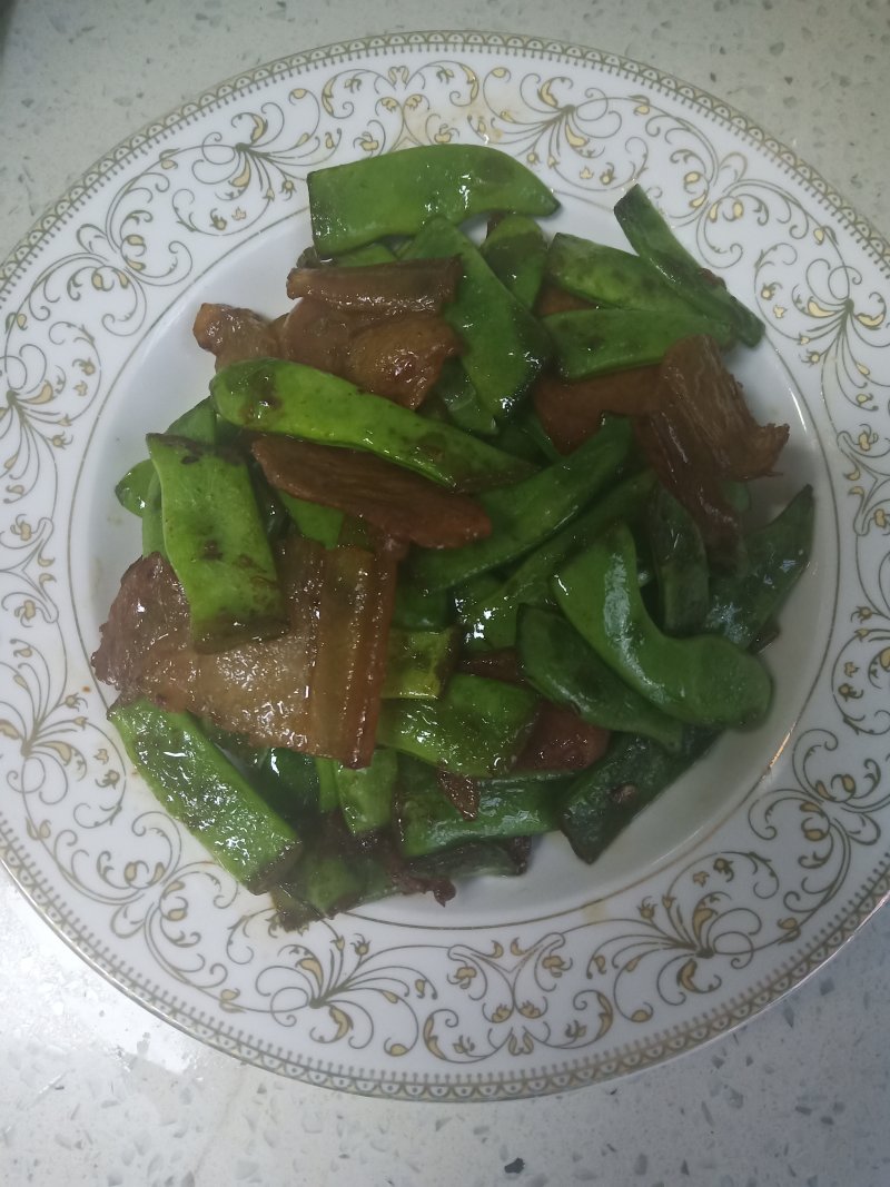 咸肉炒四季豆的做法