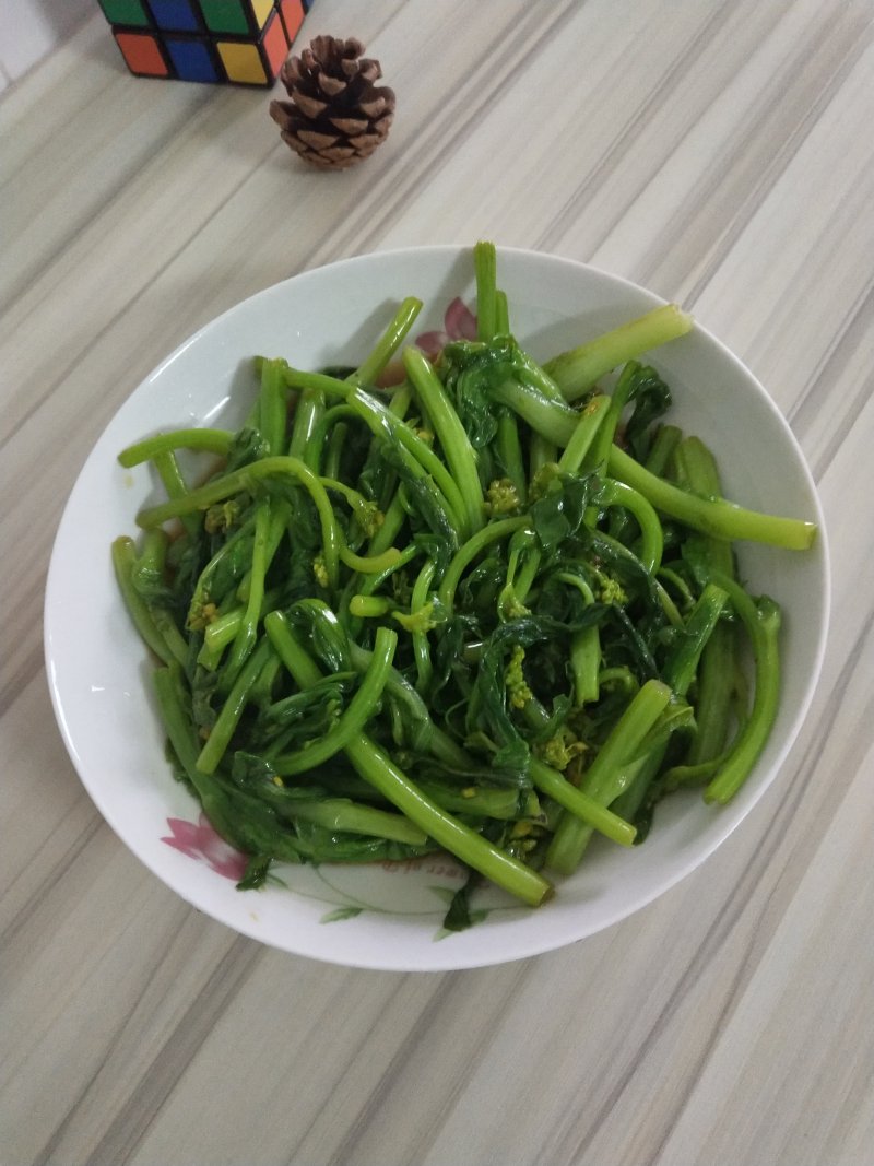 蚝油菜苔的做法