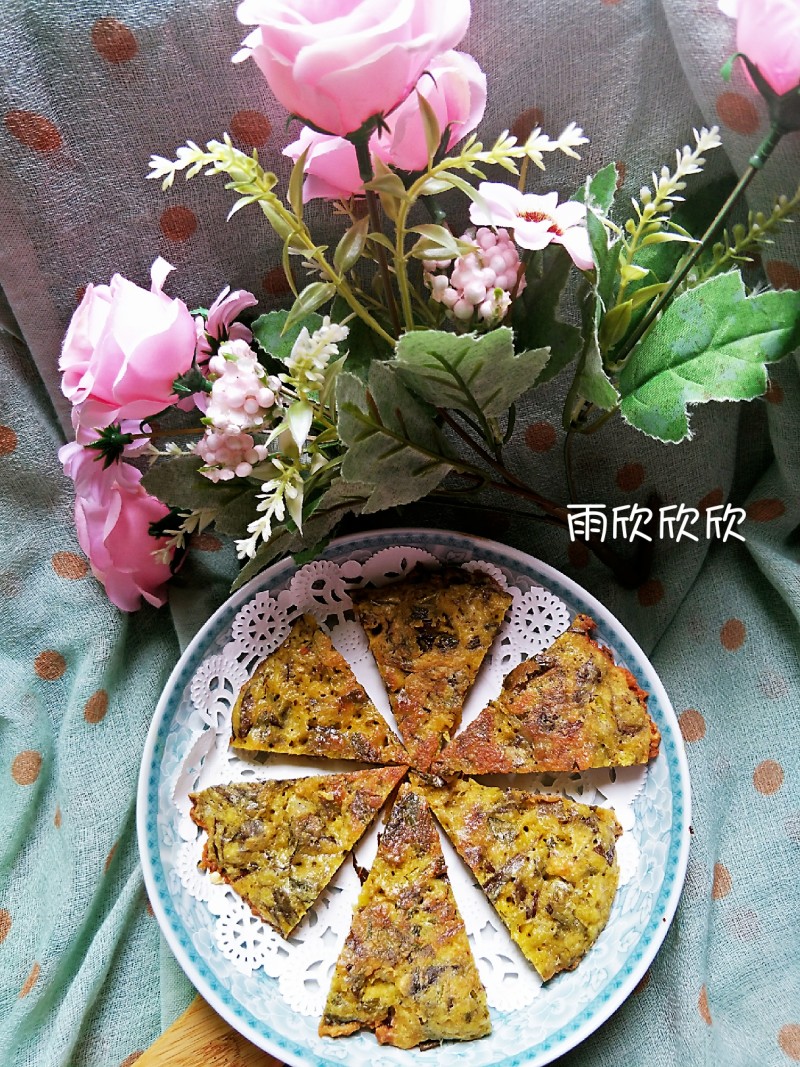 椿芽鸡蛋煎饼的做法