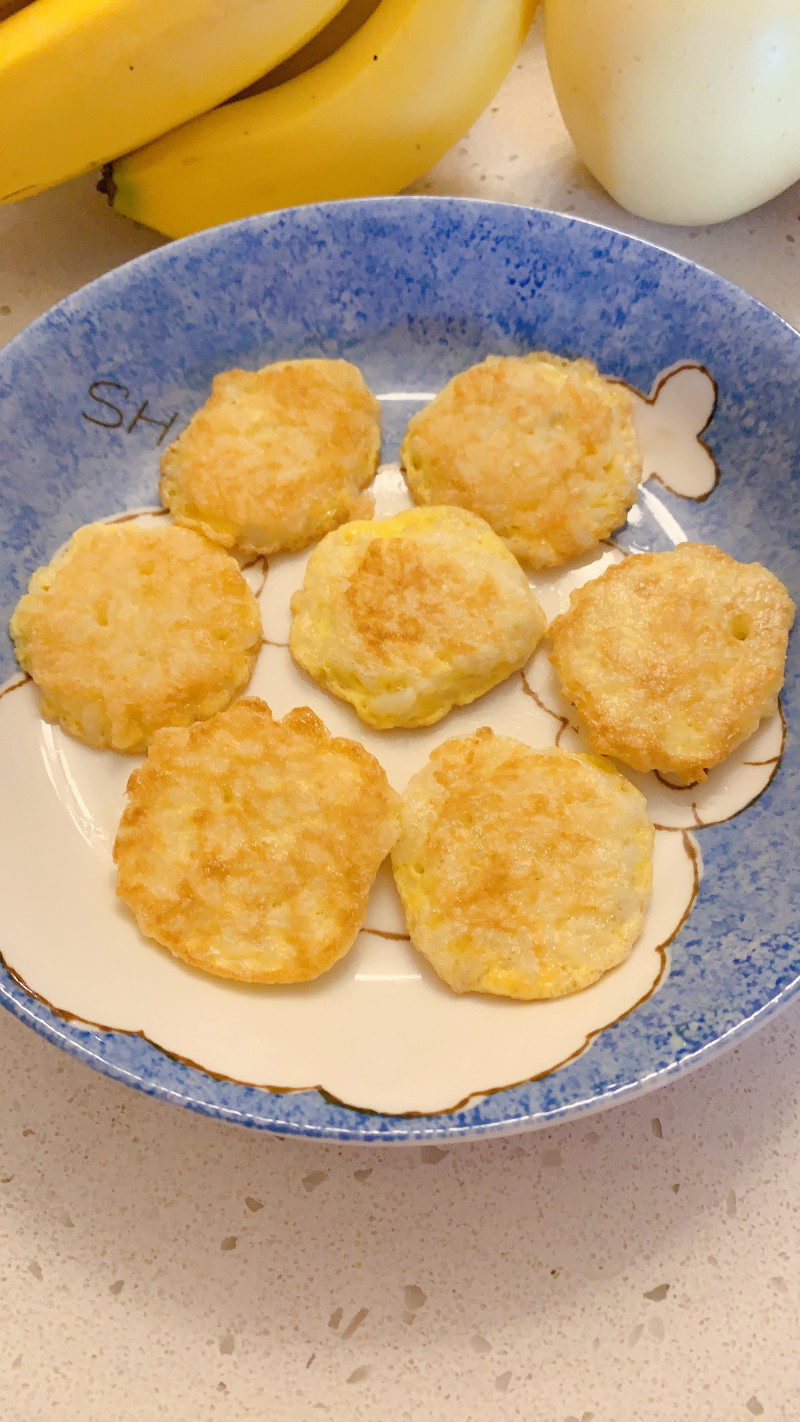 宝宝辅食鸡蛋米饭饼的做法