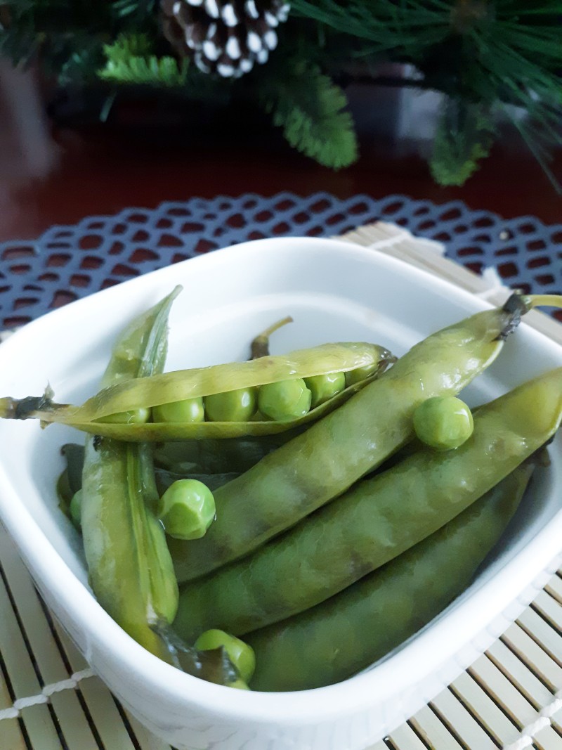 盐水煮豌豆的做法