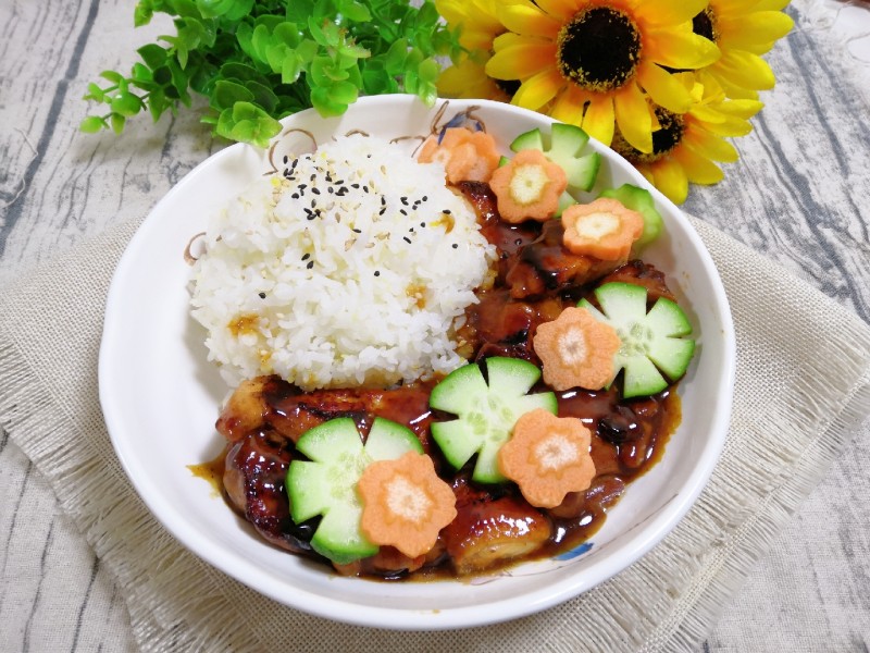 鸡腿饭的做法