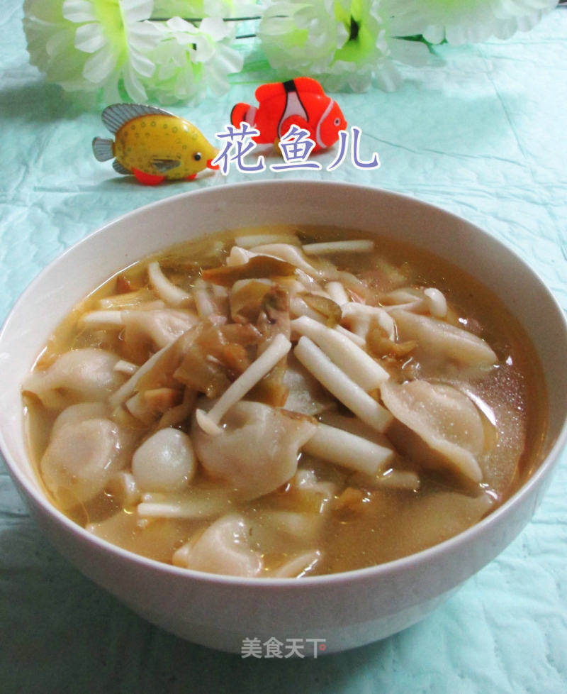 榨菜丝海鲜菇迷迷饺的美味做法