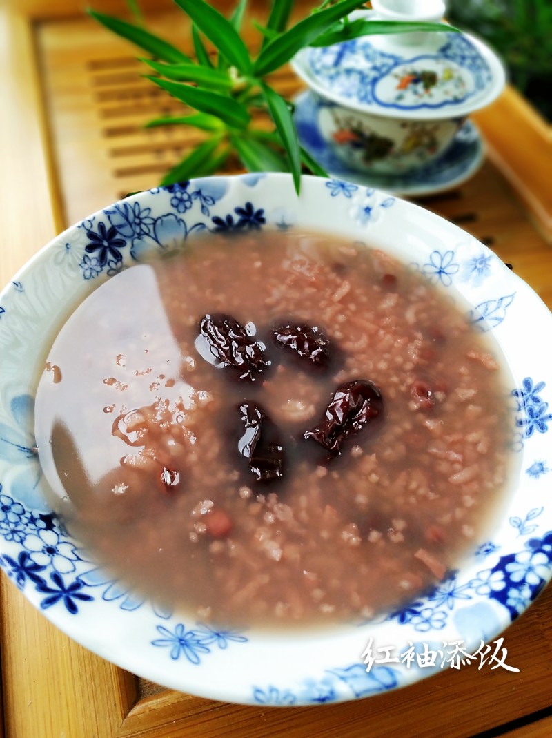 大枣红豆糯米稀饭的做法