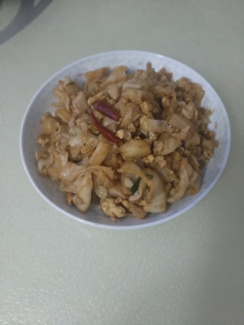 香辣鸡肉末炒酸菜的做法