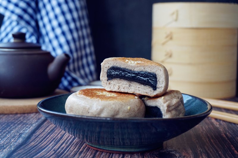 黑芝麻酱饼的做法