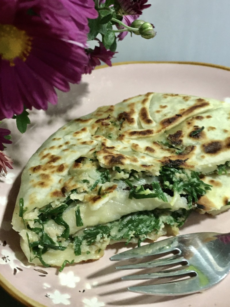 野葱肉馅饼的做法