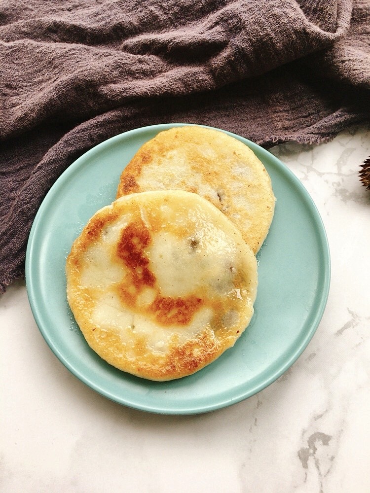 白薯糯米豆沙饼的做法