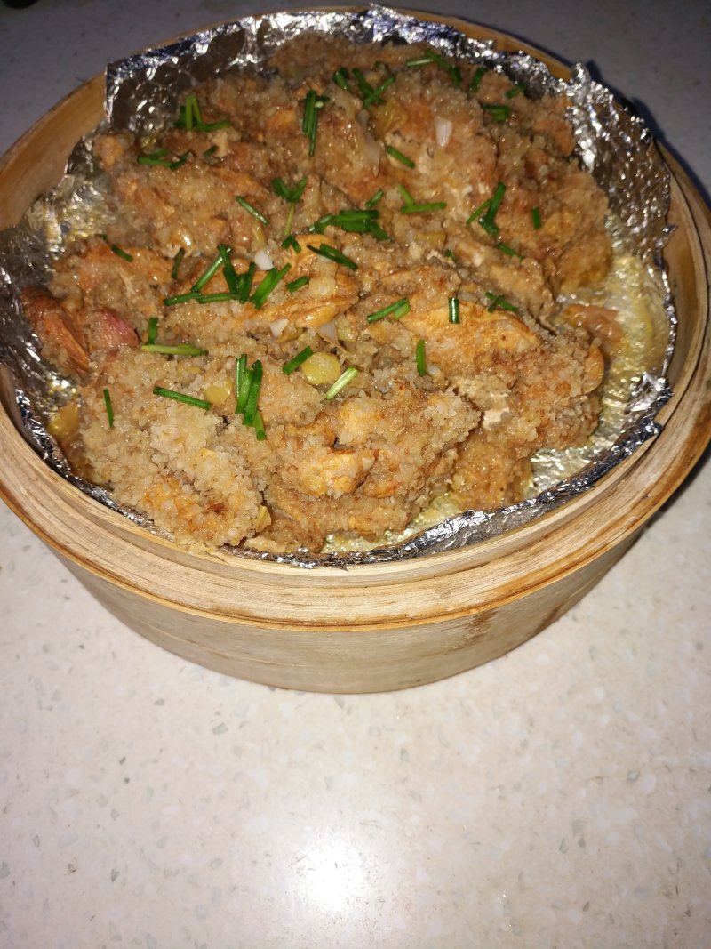 粉蒸鸡胸肉的做法