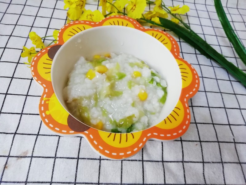 生菜鸡丝粥的做法