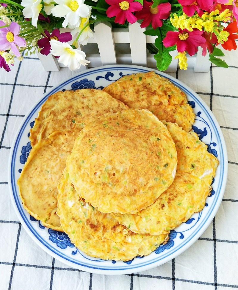 胡萝卜鸡蛋饼的做法