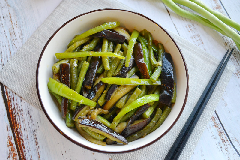 豆角烧茄子的做法