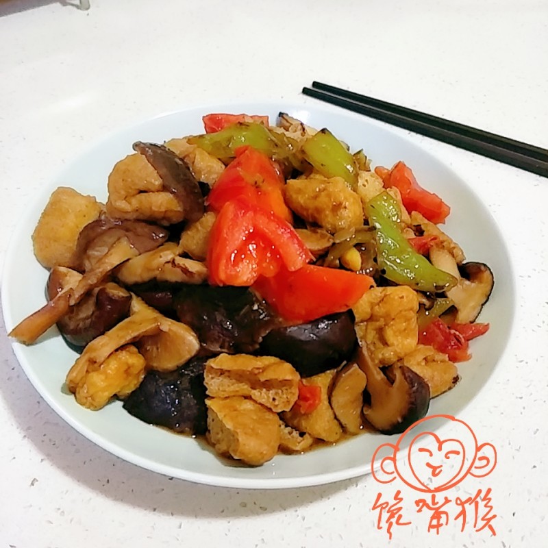 香菇烧豆泡的做法