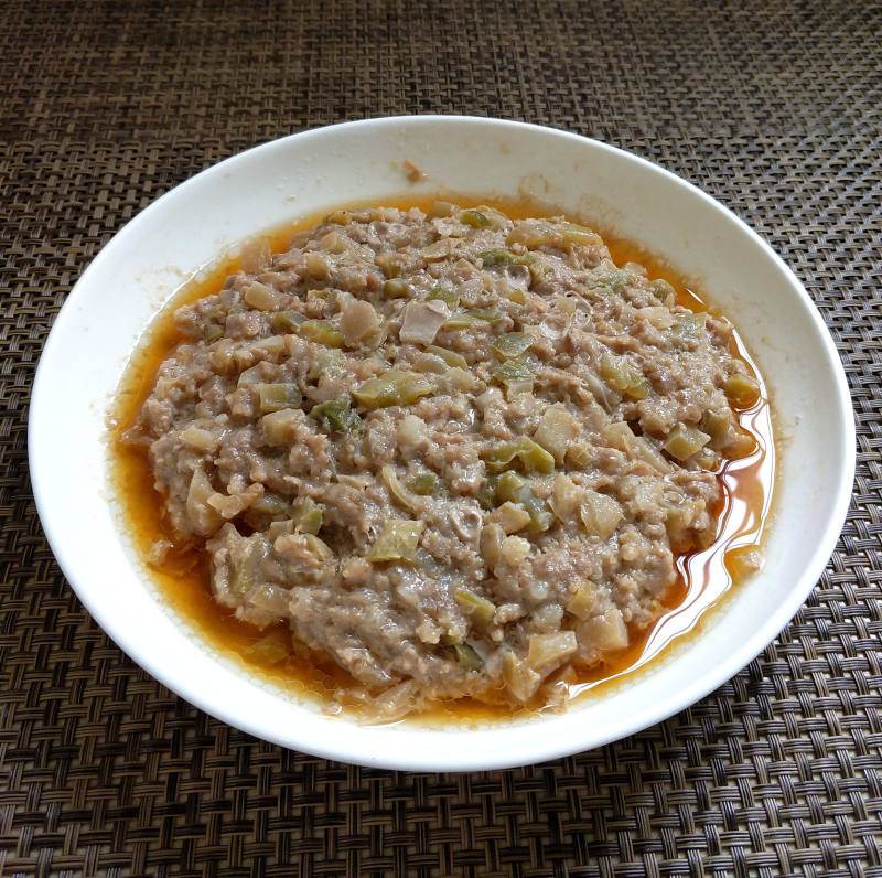 榨菜蒸肉饼的做法