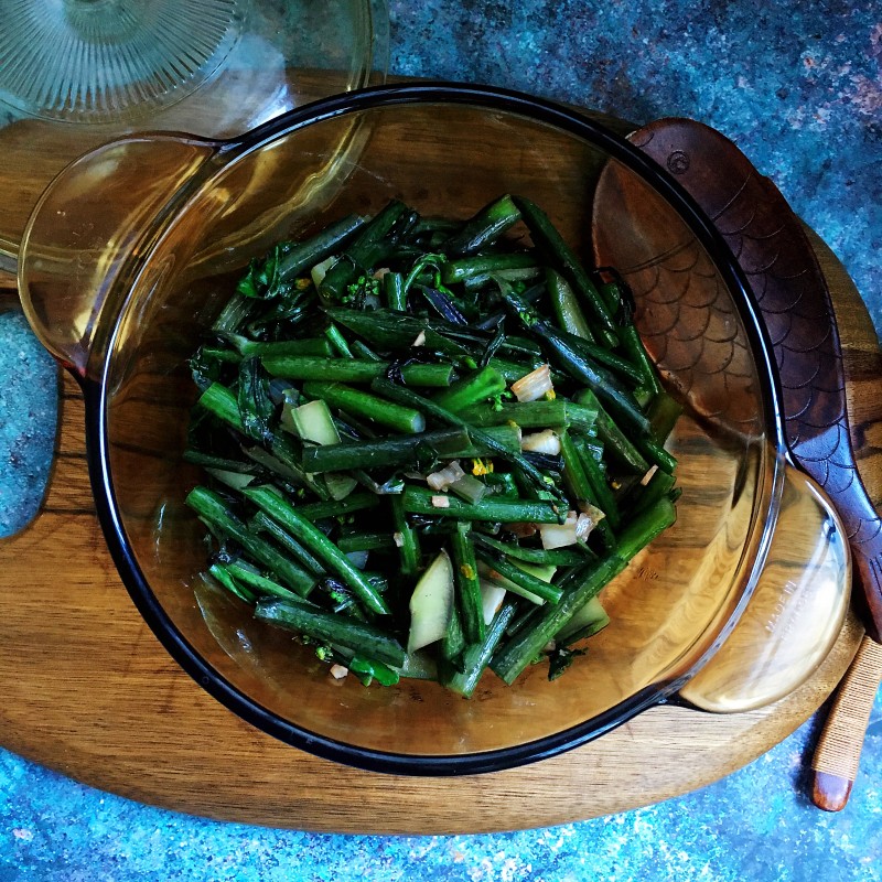 清炒紫菜苔的做法