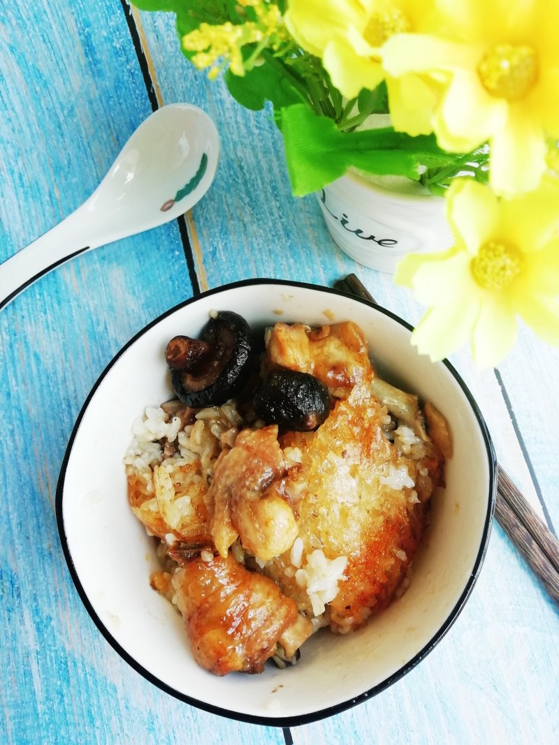 电饭煲版香菇滑鸡饭的做法