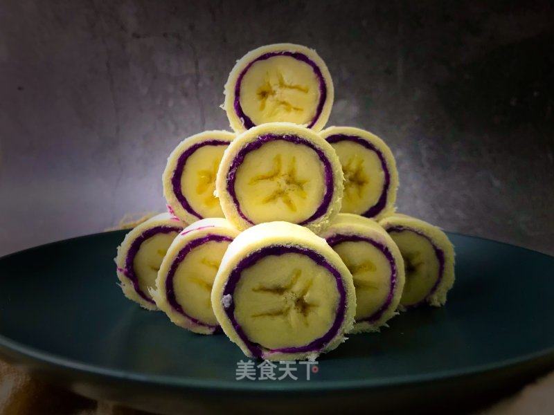 宝宝辅食 儿童食谱&香蕉紫薯卷的做法