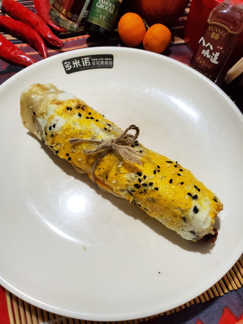 香肠青瓜手抓饼的做法