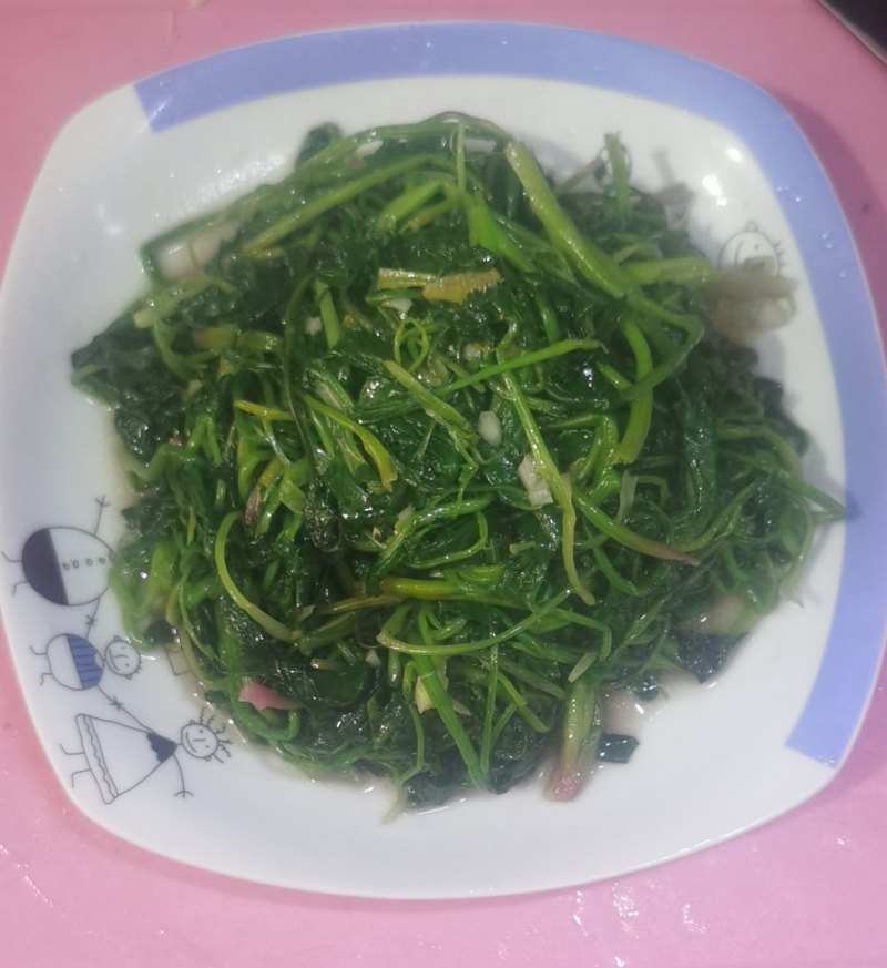 清炒菠菜的做法