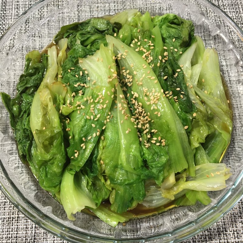 芝麻拌生菜的做法