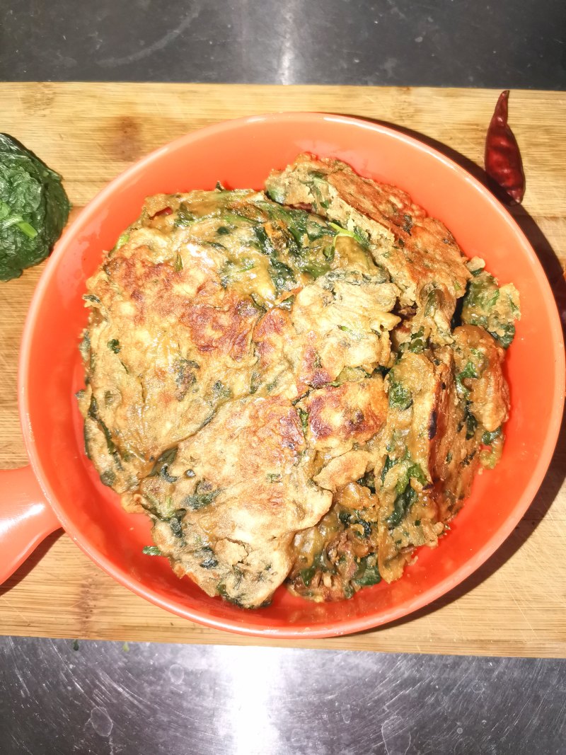 芹菜叶鸡蛋早餐饼的做法