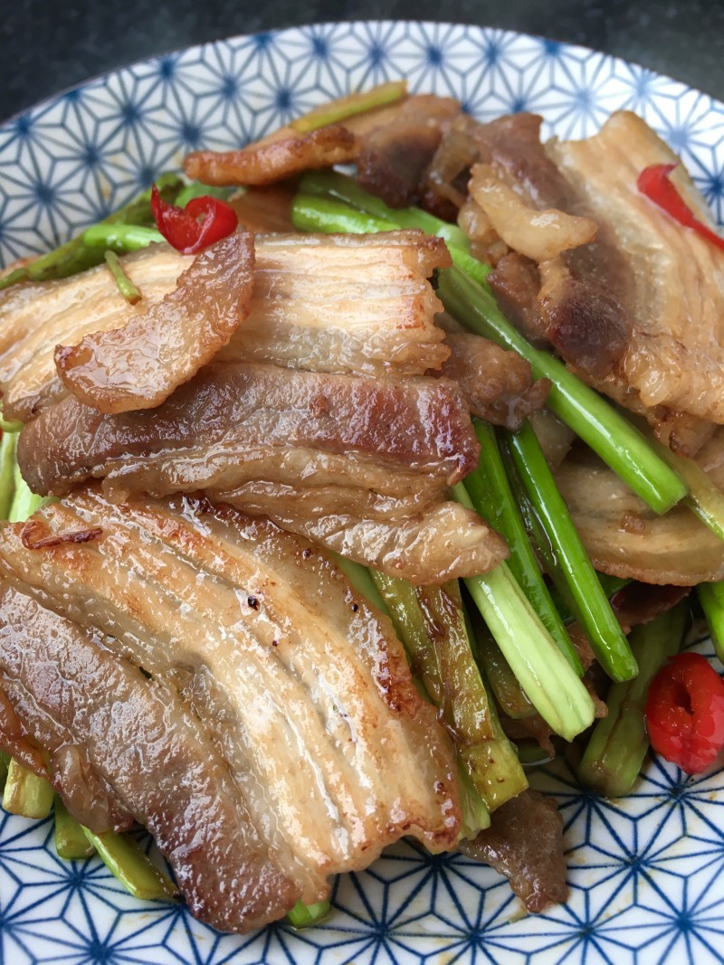 蒜苔小炒肉的做法