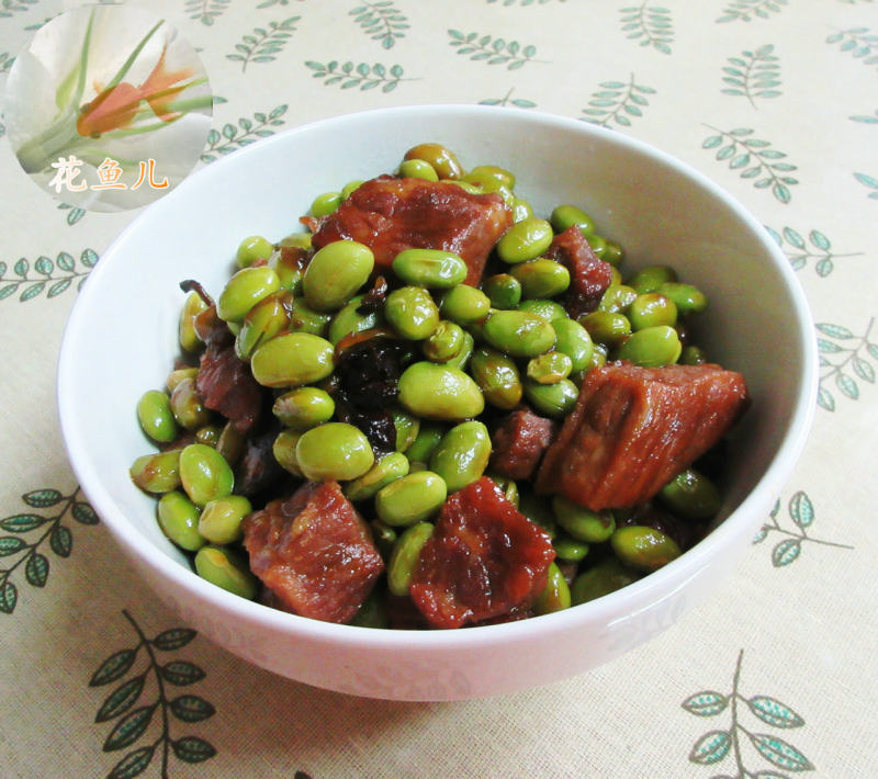 毛豆烧牛肉块的做法