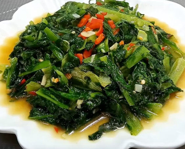 炒油麦菜的做法