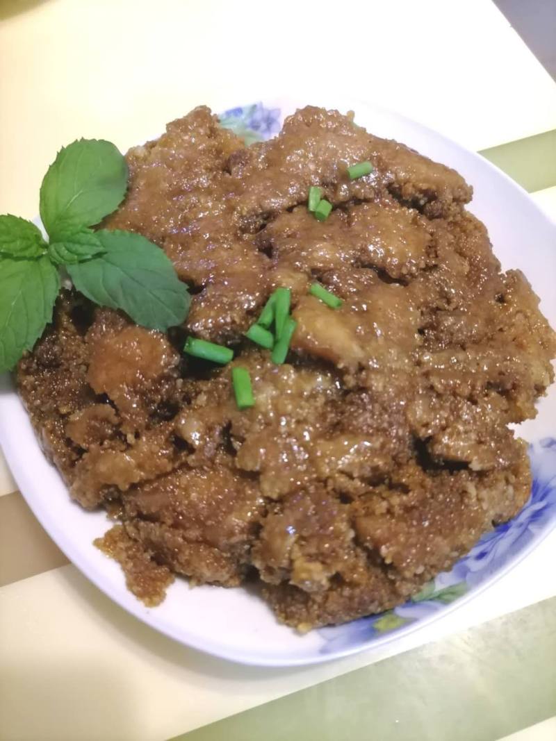 粽叶粉蒸肉的做法