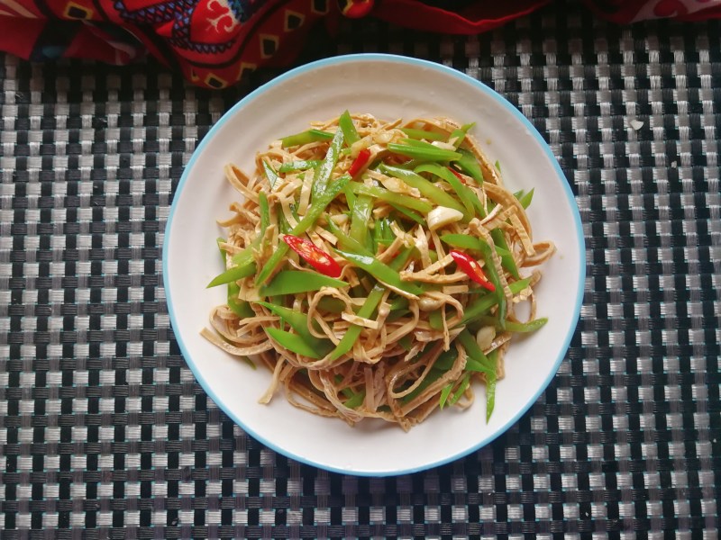 荷兰豆拌豆腐丝的做法