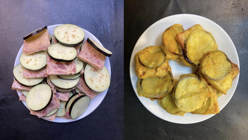 恒一火腿午餐肉茄饼的做法