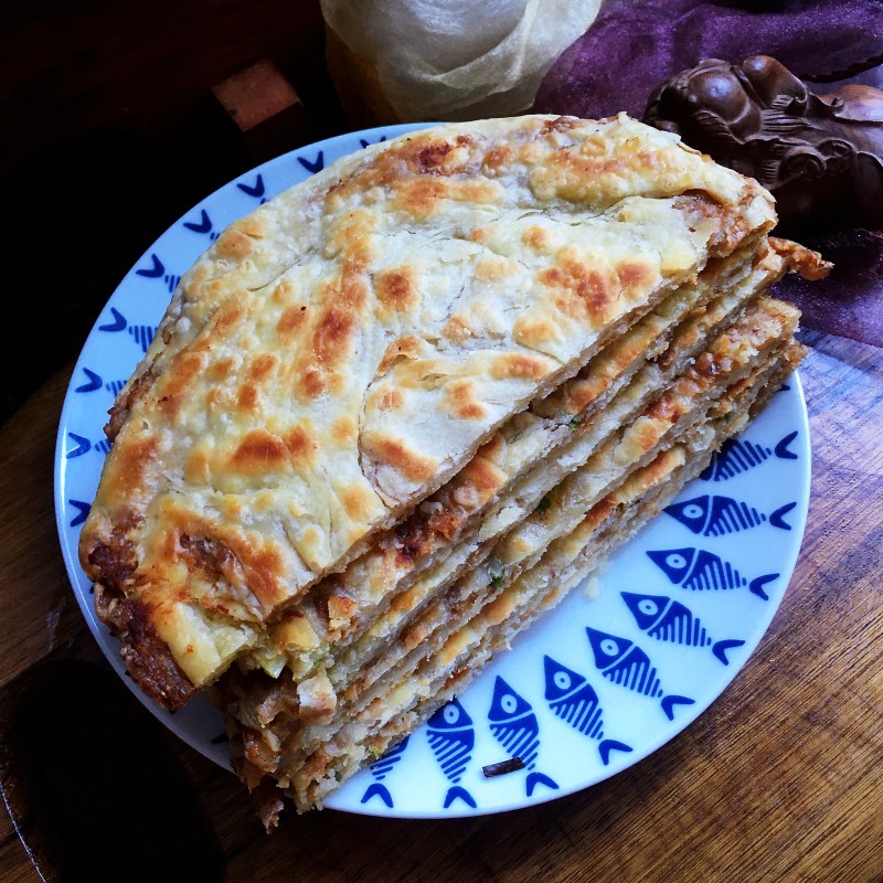 香酥葱肉饼的做法