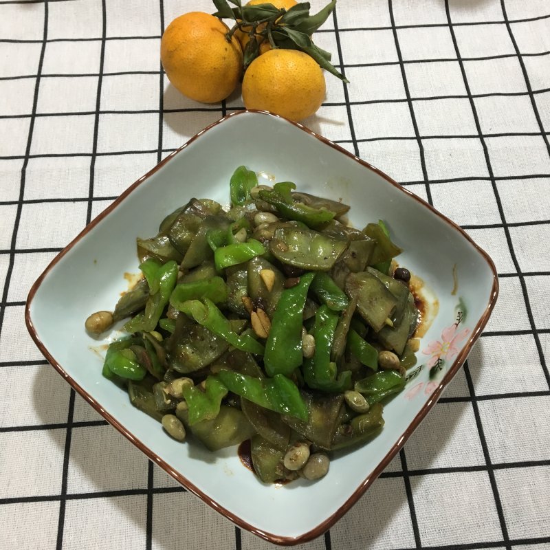 豉香青椒烧扁豆的做法