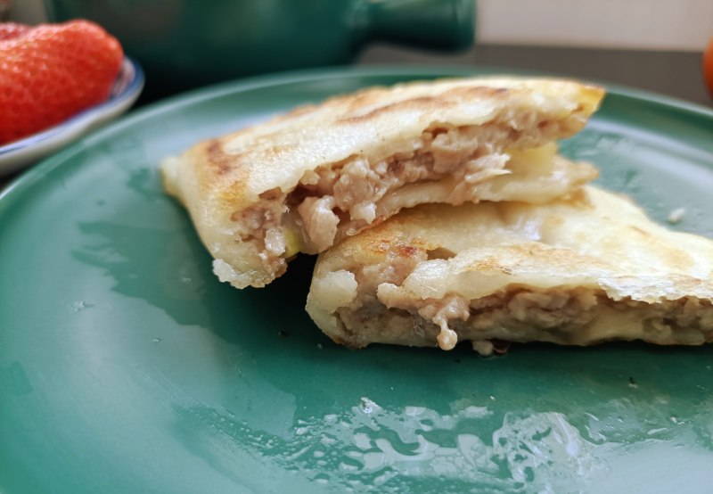 煎饼版肉馅饼的做法