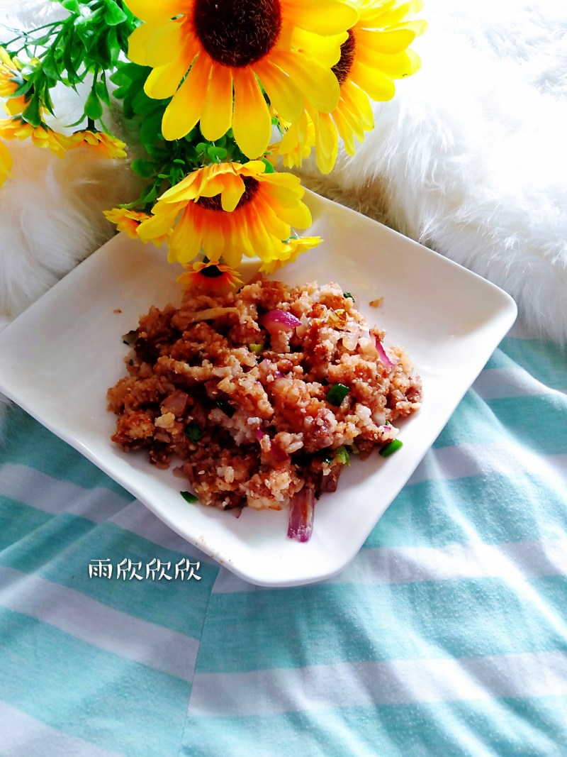 孜然牛肉粒炒饭的做法