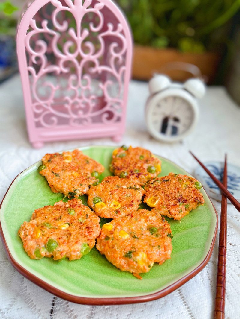 鸡肉蔬菜饼的做法