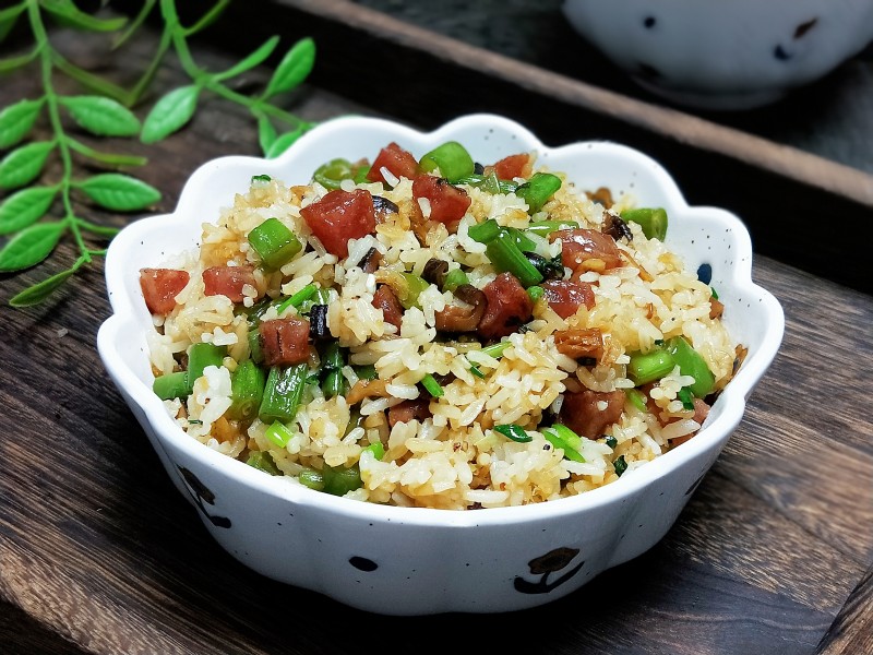 电饭锅豆角焖饭的做法