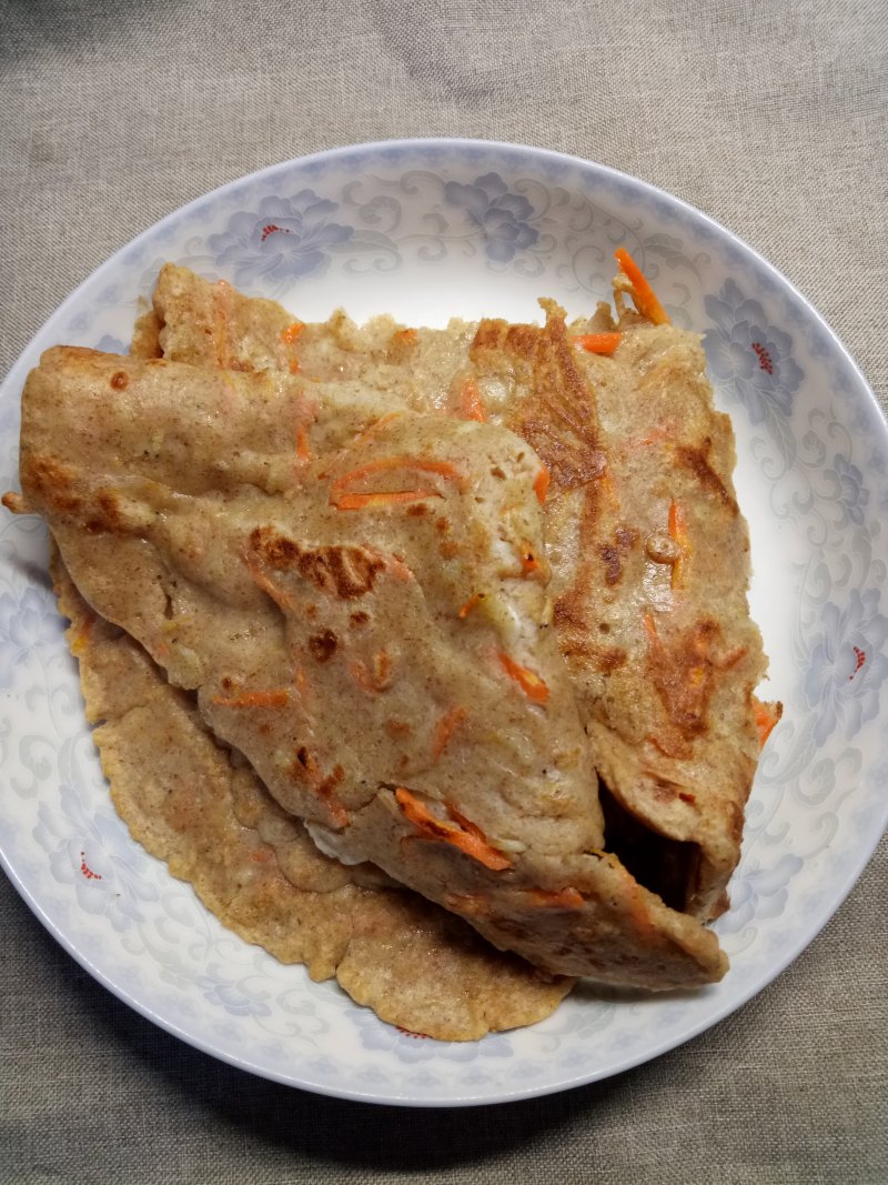 胡萝卜虾皮黑麦饼的做法