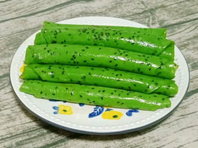 芹菜芝麻鸡蛋饼的做法