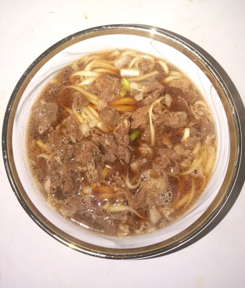 羊肉汆面的做法